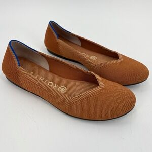 Rothy's The Flat Rounded Toe Slip On Shoes in Fawn Size 7